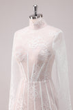 White Long Sleeves Corset Lace Short Homecoming Dress