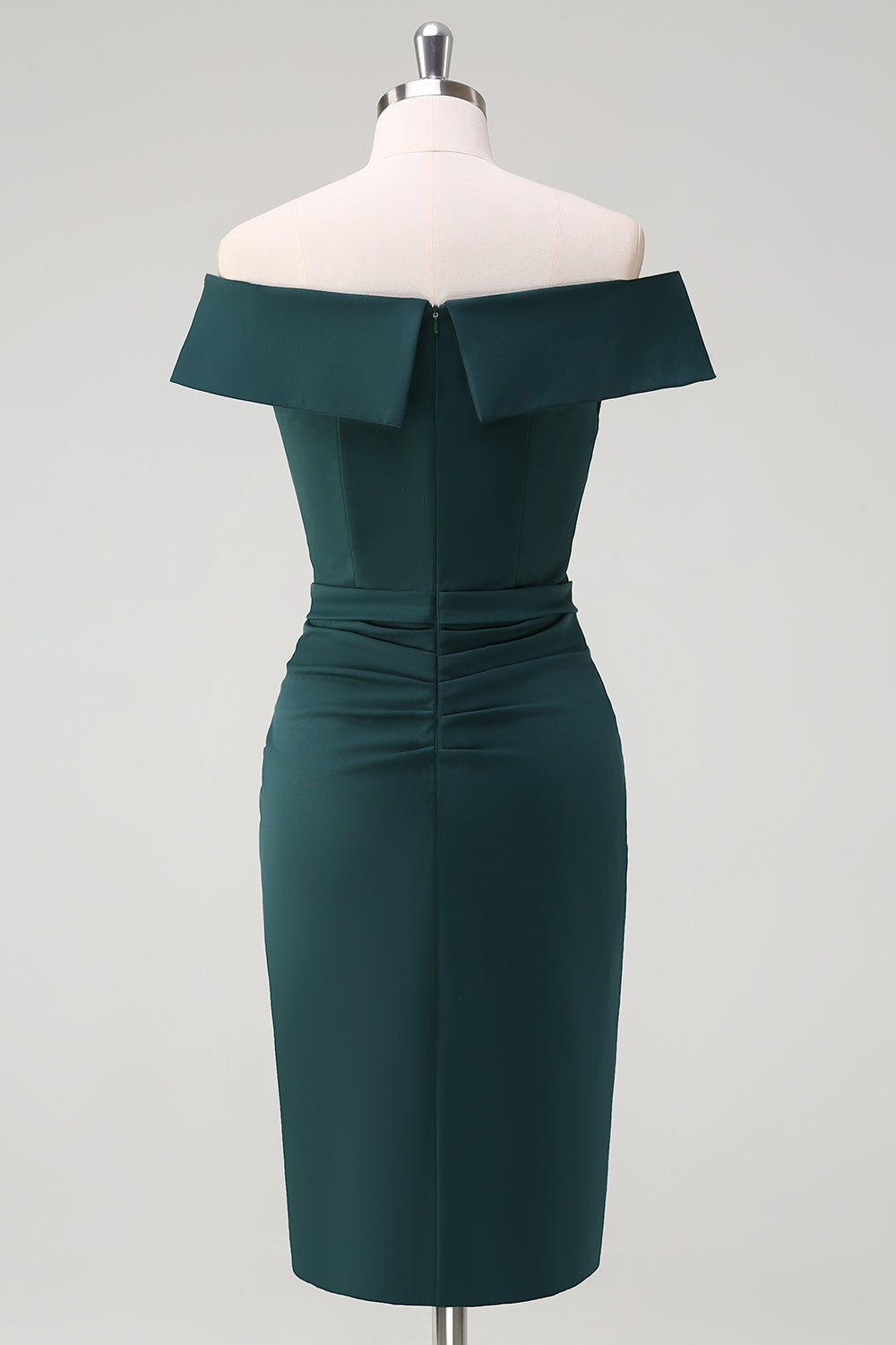Zapakasa Women Cocktail Dress Dark Green Off the Shoulder Ruffled Midi Bodycon Party Dress Zapakasa Women Cocktail Dress Dark Green Off the Shoulder Ruffled Midi Bodycon Party Dress