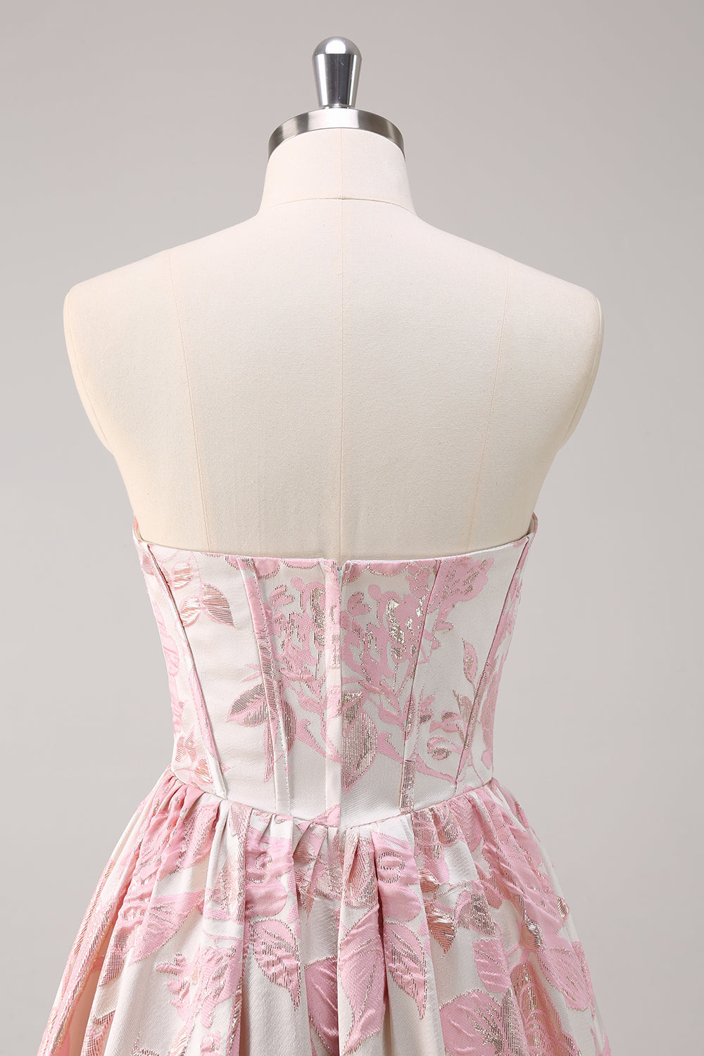 Sweetheart Blue Corset Floral Long Prom Dress