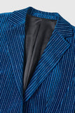 Ink Blue 2 Piece Notched Lapel Prom Suits with Sleeves