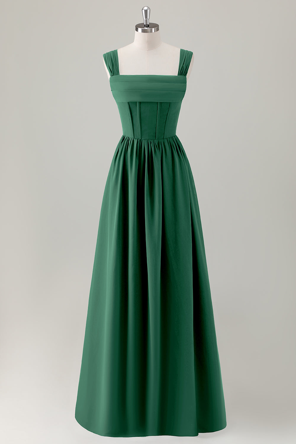 ZAPAKA Women Champagne Bridesmaid Dress with Lace Up Back A-Line Square Neck Corset Long Wedding Guest Dress ZAPAKA Women Champagne Bridesmaid Dress with Lace Up Back A-Line Square Neck Corset Long Wedding Guest Dress