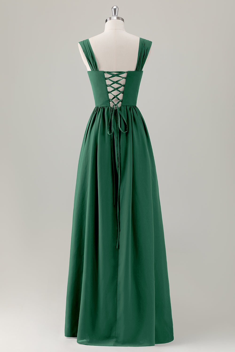 ZAPAKA Women Champagne Bridesmaid Dress with Lace Up Back A-Line Square Neck Corset Long Wedding Guest Dress ZAPAKA Women Champagne Bridesmaid Dress with Lace Up Back A-Line Square Neck Corset Long Wedding Guest Dress
