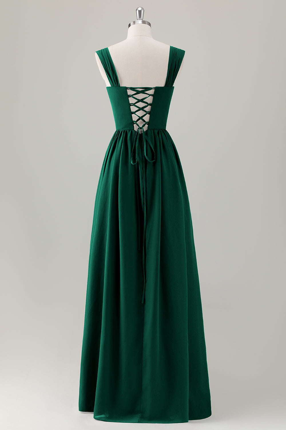 ZAPAKA Women Champagne Bridesmaid Dress with Lace Up Back A-Line Square Neck Corset Long Wedding Guest Dress ZAPAKA Women Champagne Bridesmaid Dress with Lace Up Back A-Line Square Neck Corset Long Wedding Guest Dress