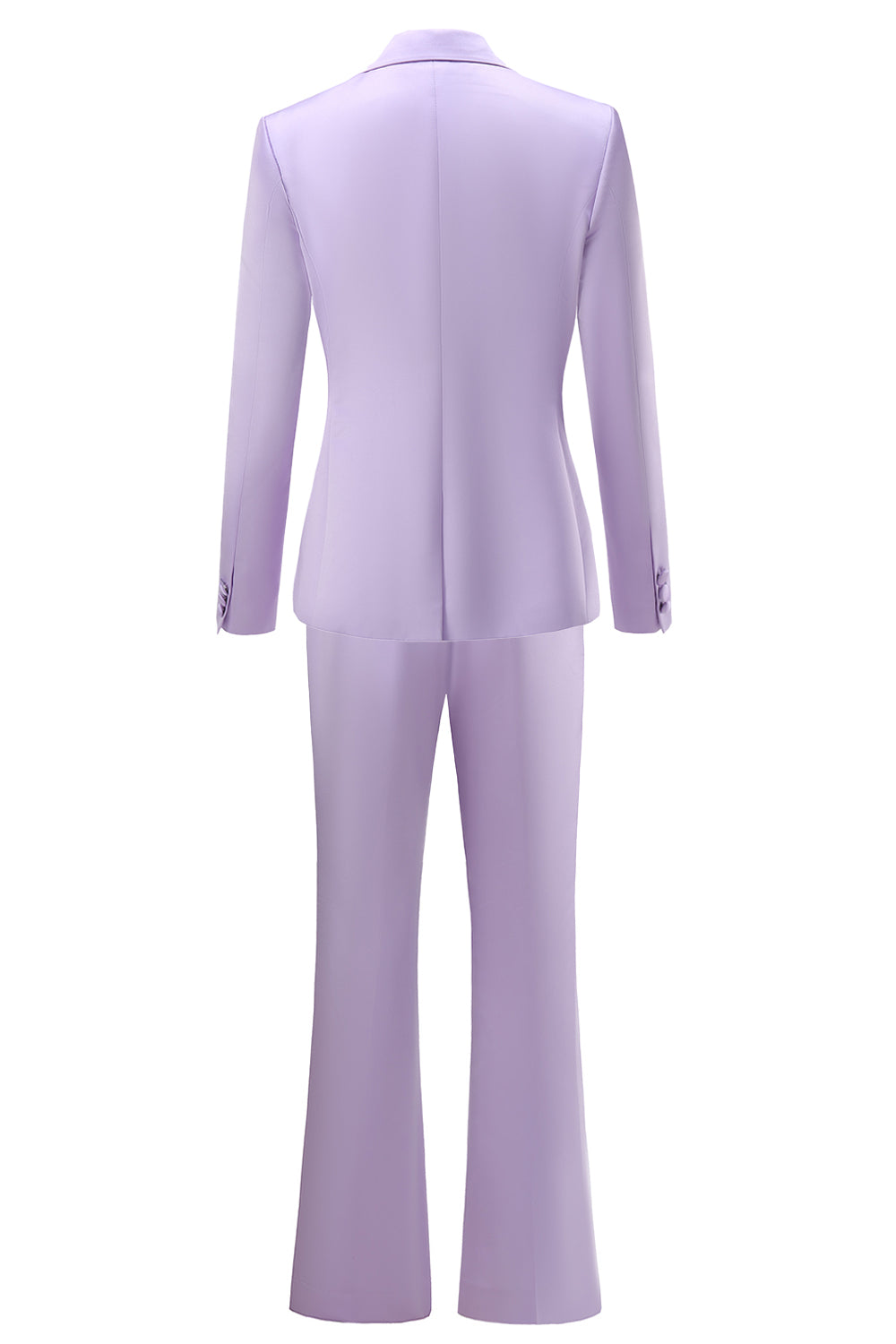 Peak Lapel Purple 2 Pieces Women's Suits