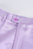 Peak Lapel Purple 2 Pieces Women's Suits