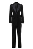 Black Bots Pockets 2 Pieces Women's Suits