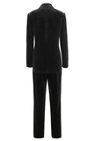 Black Bots Pockets 2 Pieces Women's Suits