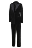 Black Bots Pockets 2 Pieces Women's Suits