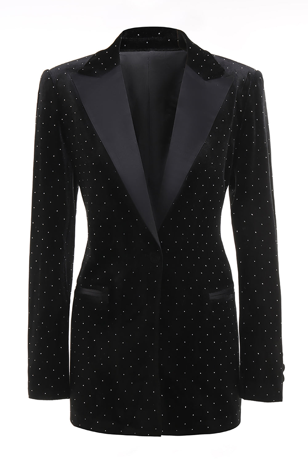 Black Bots Pockets 2 Pieces Women's Suits