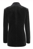 Black Bots Pockets 2 Pieces Women's Suits