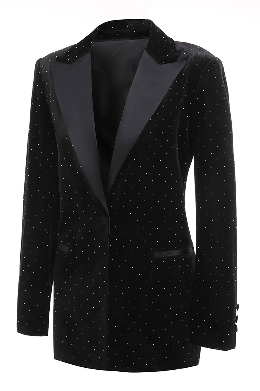 Black Bots Pockets 2 Pieces Women's Suits