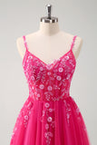 Sparkly Floral Green Corset Tulle Long Prom Dress with Lace