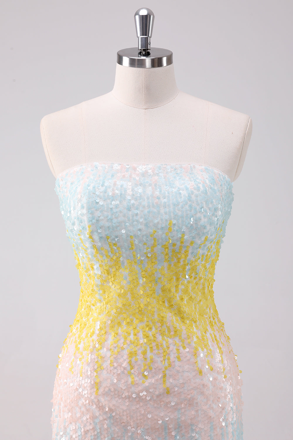 Sparkly White Strapless Tight Short Homecoming Dress