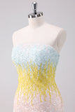 Sparkly White Strapless Tight Short Homecoming Dress