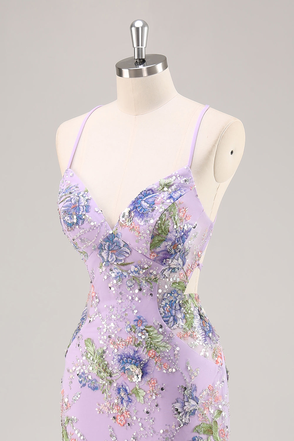 Sparkly Peacock Beaded Mermaid Floral Long Prom Dress with Sequins