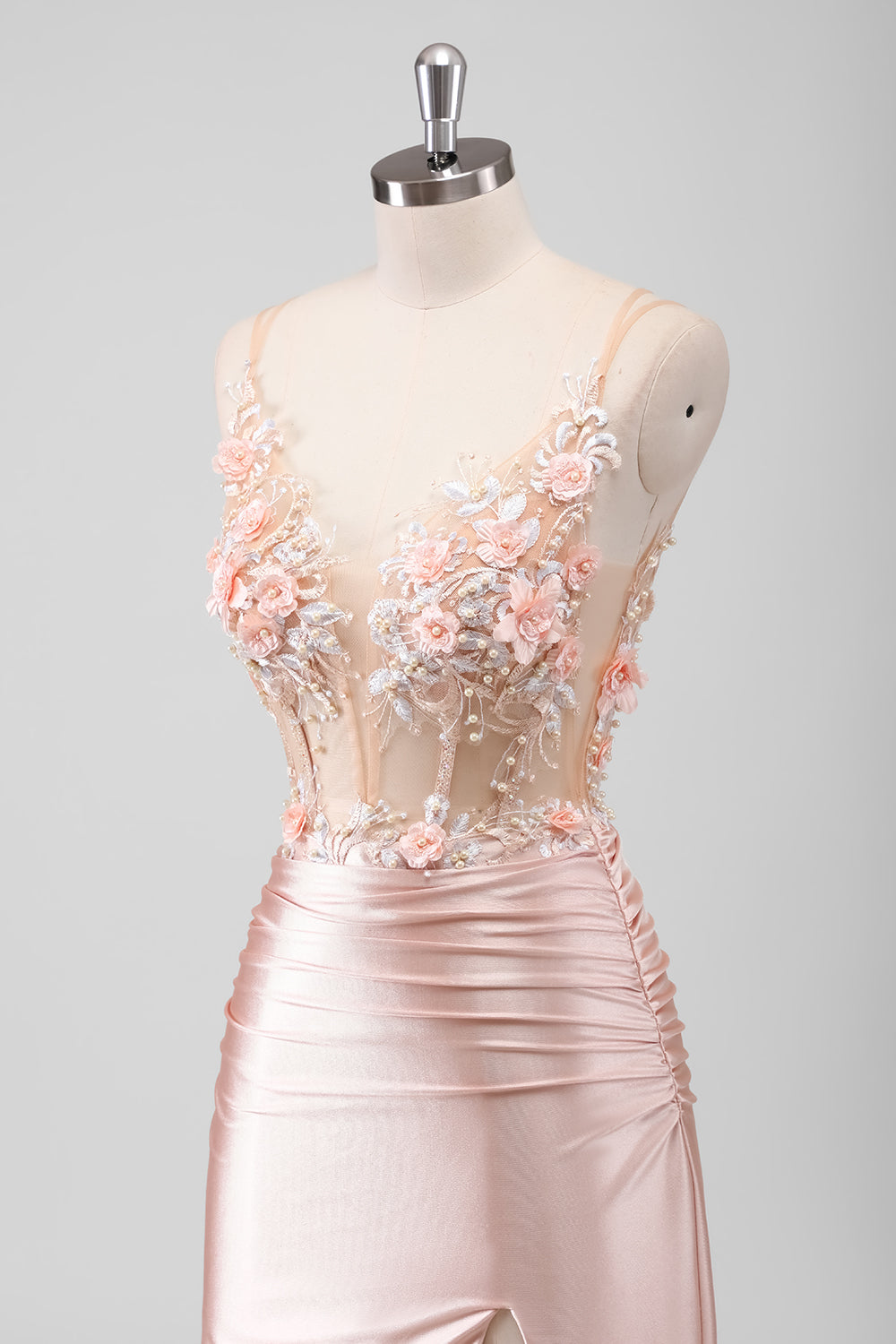 mermaid peach prom dresses ZAPAKASA Women Peach Floral Mermaid Ruched Prom Dress Spaghetti Straps Applique Evening mermaid peach prom dresses ZAPAKASA Women Peach Floral Mermaid Ruched Prom Dress Spaghetti Straps Applique Evening