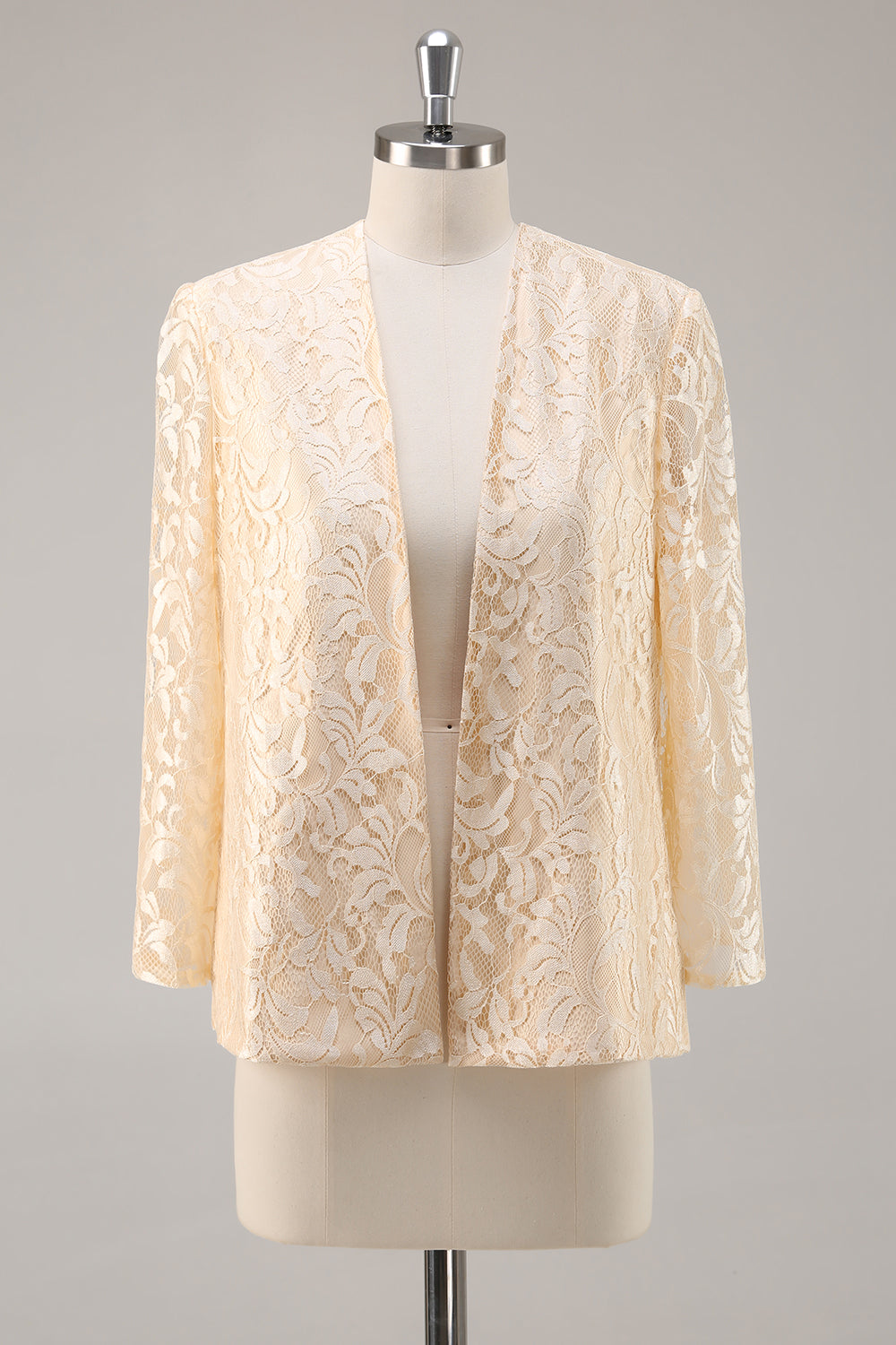 A-Line Champagne 2-Piece Mother of the Bride Dress