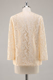 A-Line Champagne 2-Piece Mother of the Bride Dress