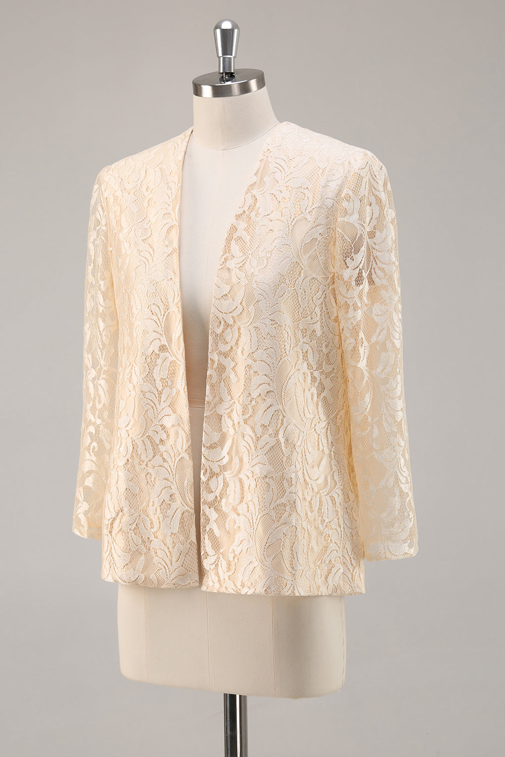 A-Line Champagne 2-Piece Mother of the Bride Dress