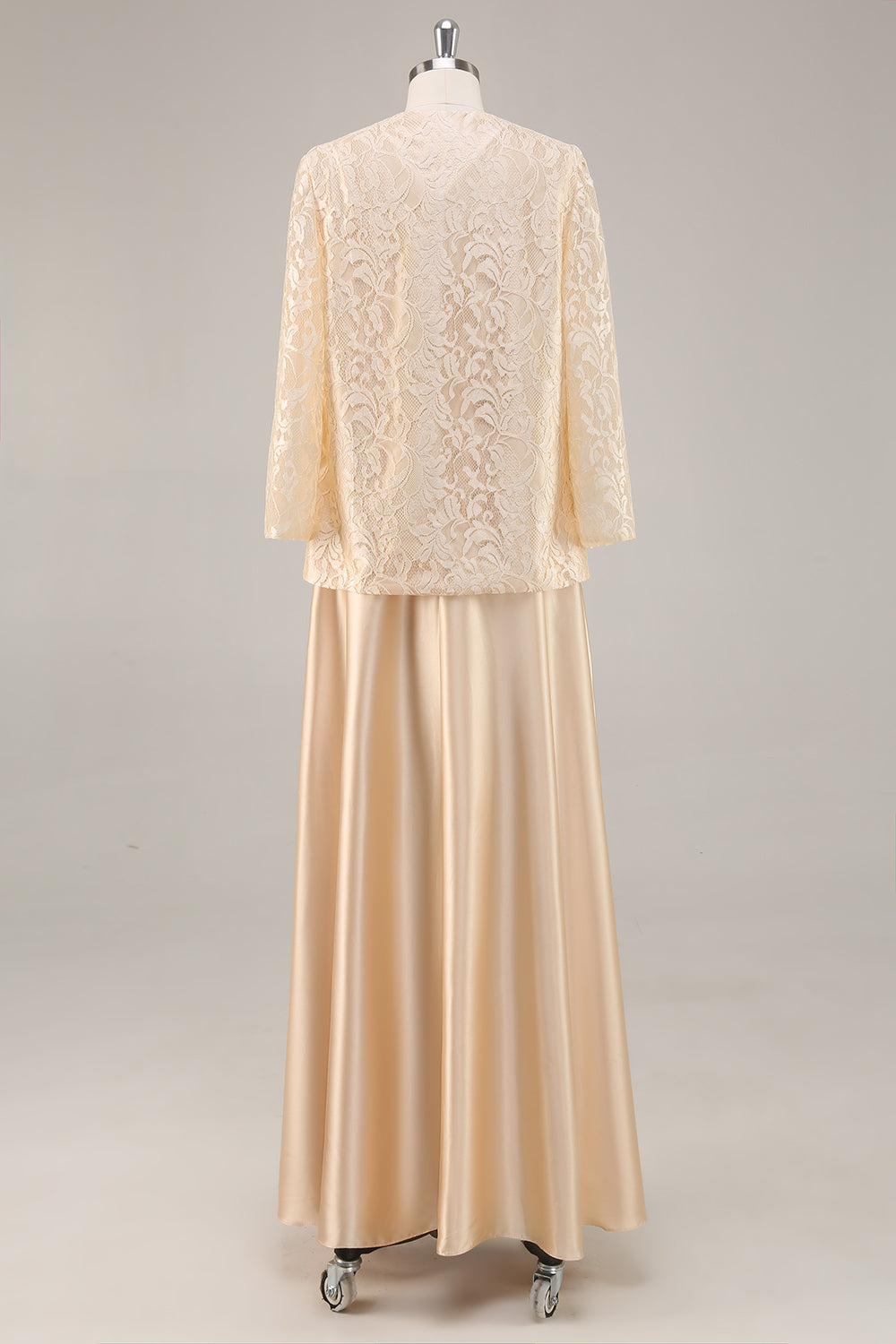 A-Line Champagne 2-Piece Mother of the Bride Dress