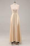 A-Line Champagne 2-Piece Mother of the Bride Dress