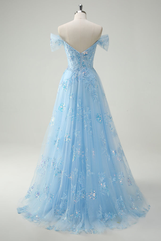 48411 Dress In Sky Blue
