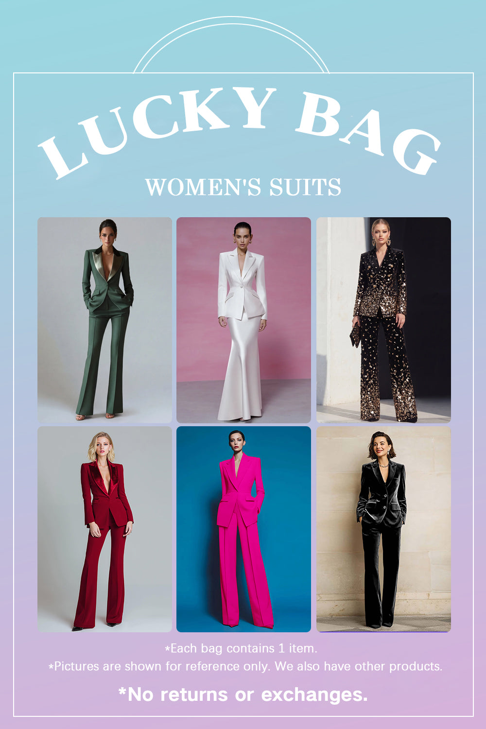 Surprise Women's Suits Box – 1 Mystery Item– $35