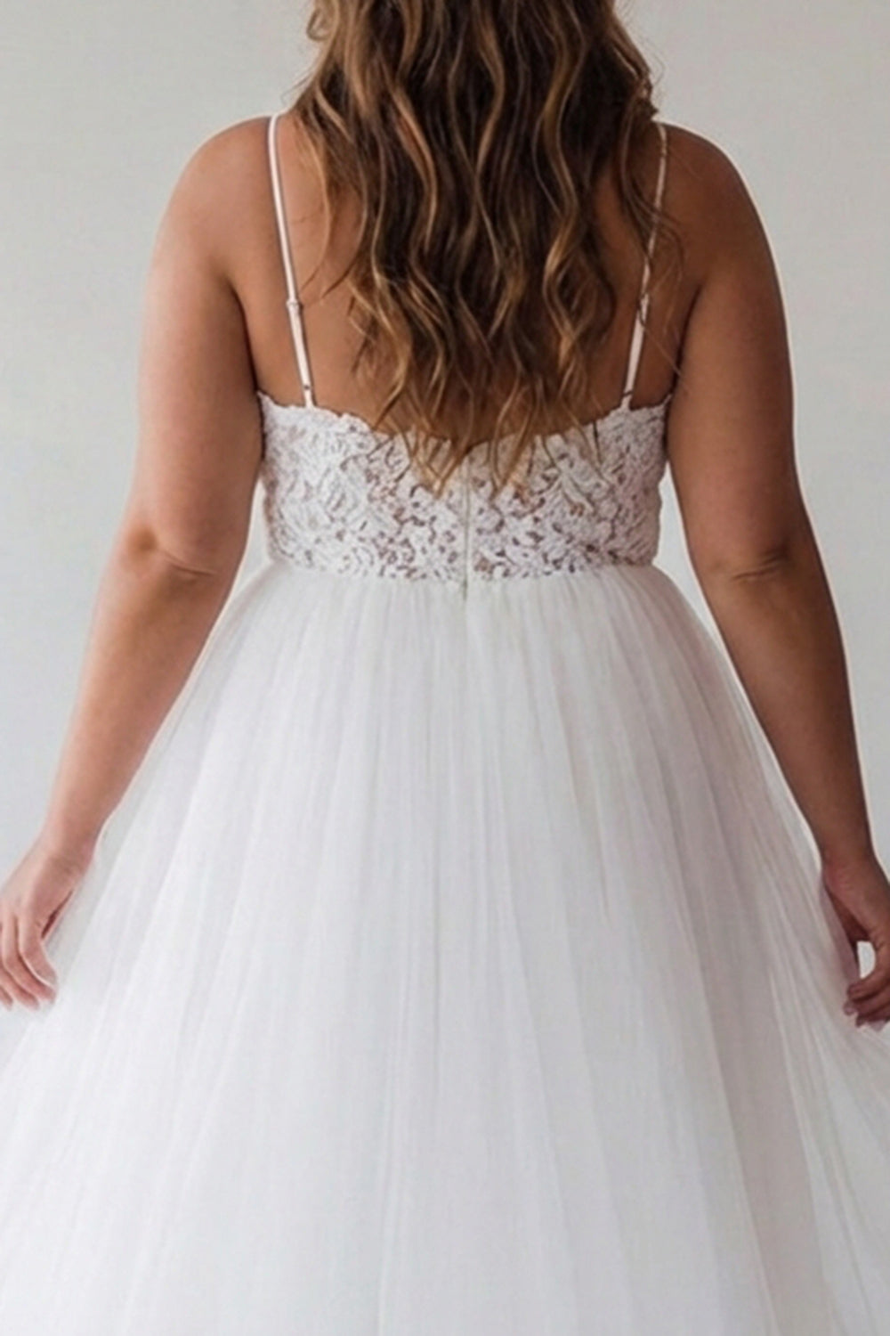 blue dress 90s ZAPAKASA Women Lace Plus Size White Graduation Dress A Line Tulle Spaghetti  Straps Tea Length Cocktail Dress