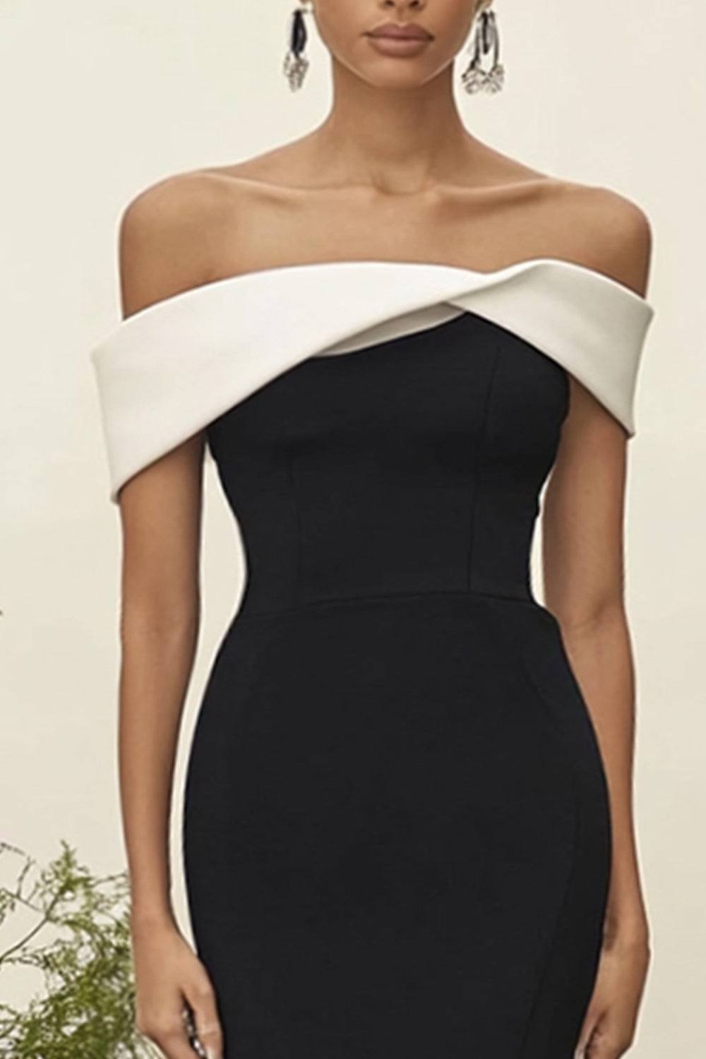 ZAPAKASA Women Off the Shoulder White Black Sheath Formal Dress Satin Long Prom Dress ZAPAKASA Women Off the Shoulder White Black Sheath Formal Dress Satin Long Prom Dress