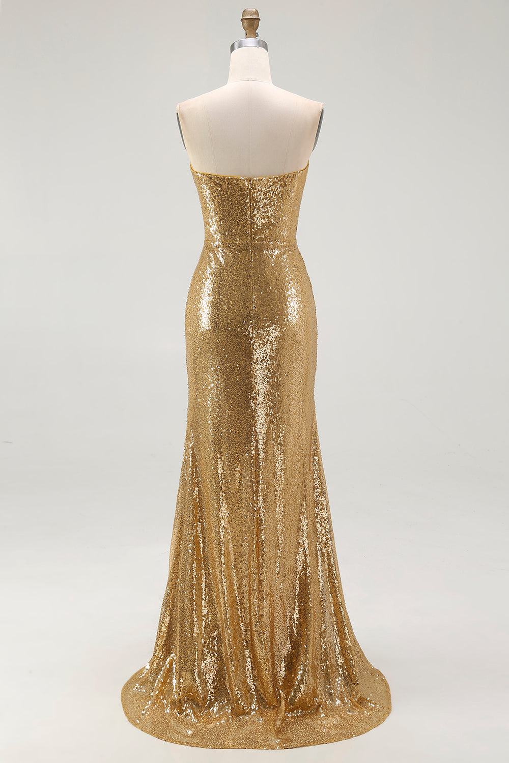 ZAPAKASA Women Sparkly Gold Sequin Long Formal Dress with Slit Sweetheart Mermaid Prom Dress ZAPAKASA Women Sparkly Gold Sequin Long Formal Dress with Slit Sweetheart Mermaid Prom Dress