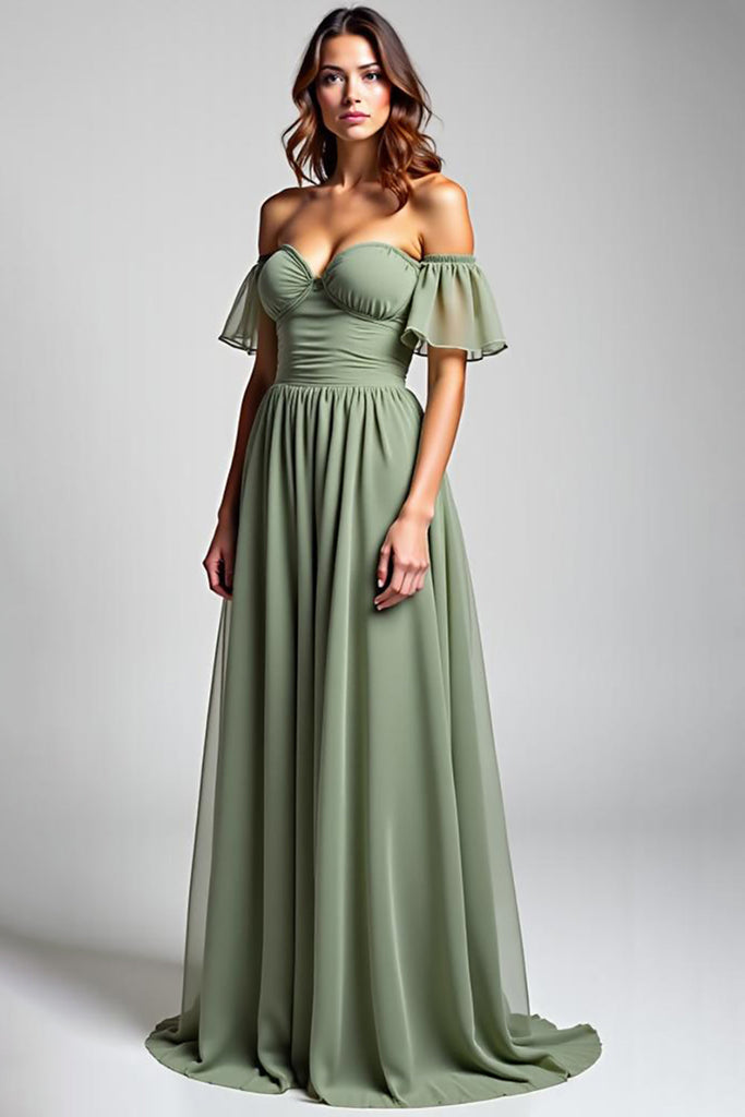 Formal Dresses Dusty Sage High Low A Line Knee Length Spaghetti Straps Stretch Satin Formal Dress