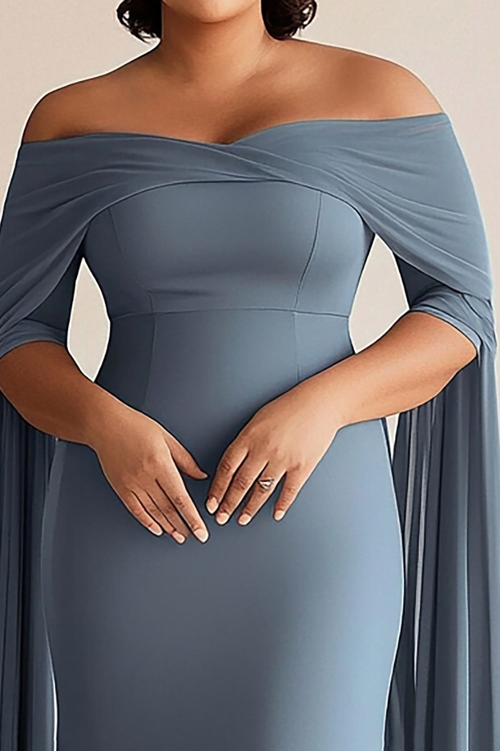 off the shoulder mother of the bride dresses plus size Vintage Blue Plus Size Mother of the Bride & Groom