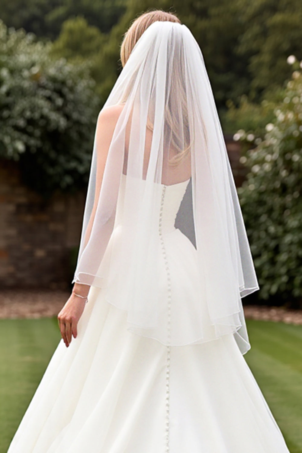 Simple Ivory Sweetheart Ball Gown Sweep Train Wedding Dress