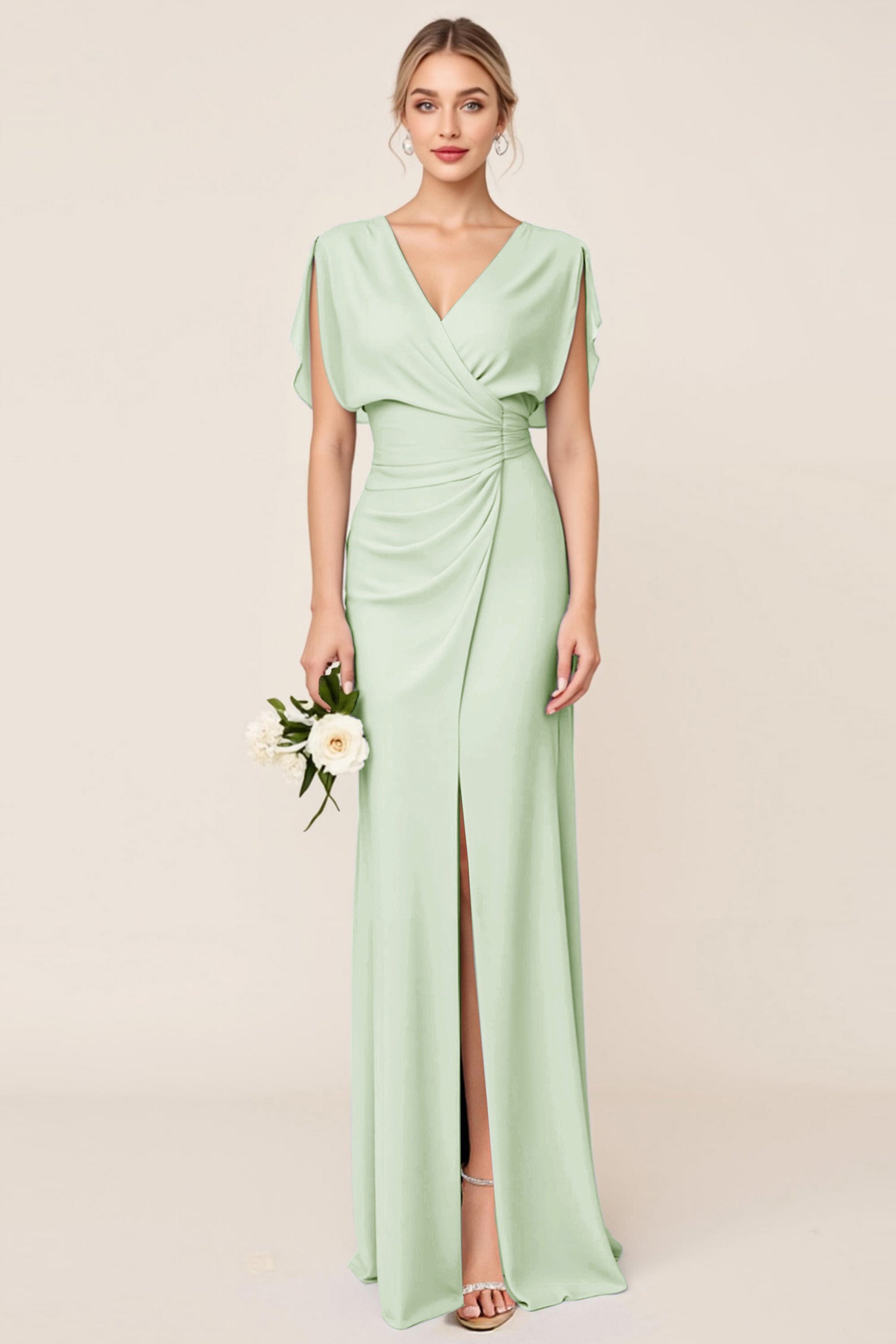 bridesmaid dress maxi Azazie Keyla
