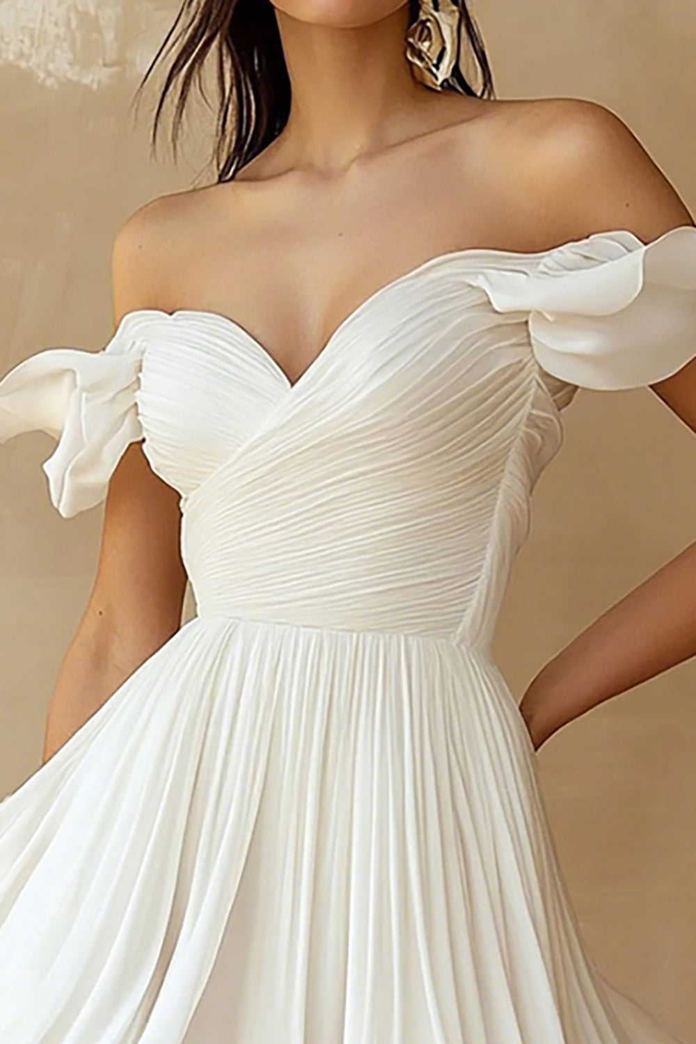 ruffle white dress Chateau Cutout Maxi L Do Not Iron Nevena White Ruffle Mini Dress