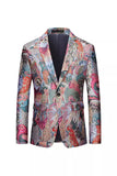 Men's Colourful Lapel One Button Notched Prom Blazer Jacket