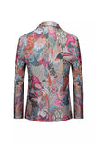 Men's Colourful Lapel One Button Notched Prom Blazer Jacket