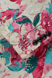 Floral Colourful Lapel Notched Men's Blazer