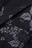 Black Floral Lapel One Button Peak Men's Blazer