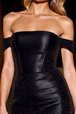 Sparkly Black Satin Corset Short Homecoming Dress with Beading
