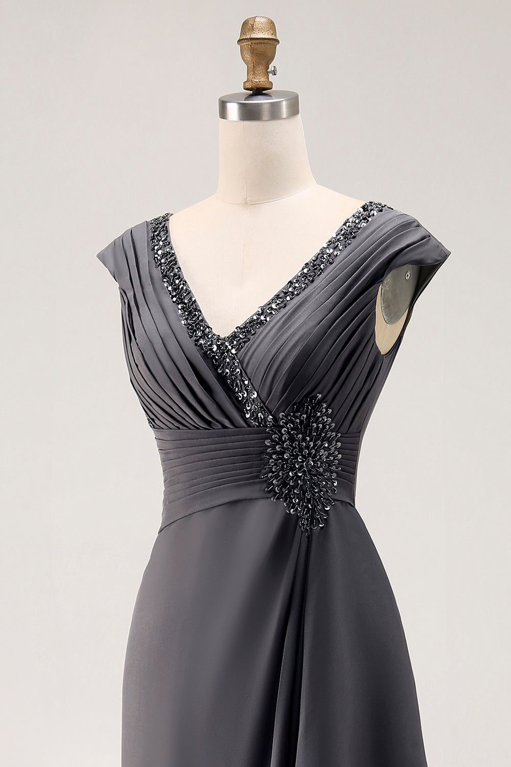 steel grey formal dress Steel Grey Mother Of The Bride Dresses