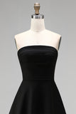 Black White Sheath Square Neck Short Cocktail Dress with Ruffles