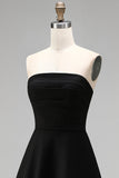 Black White Sheath Square Neck Short Cocktail Dress with Ruffles