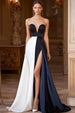 Navy and White
