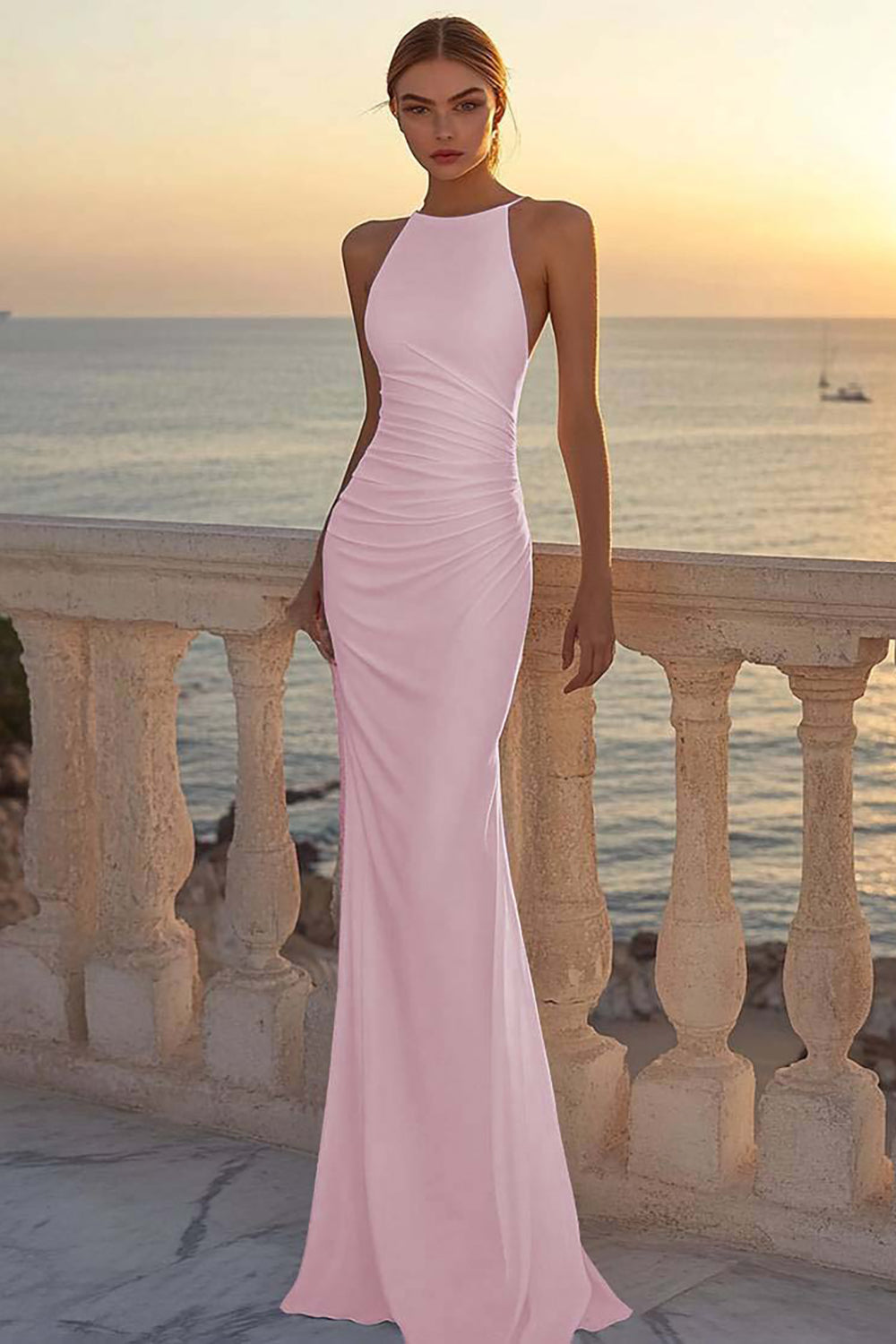 ted baker open neck ruched mermaid dress Ted Baker Ruched Mesh Slim Fit Maxi Dress