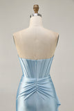 Sparkly Dark Green Tight Short Corset Homecoming Dress with Sash