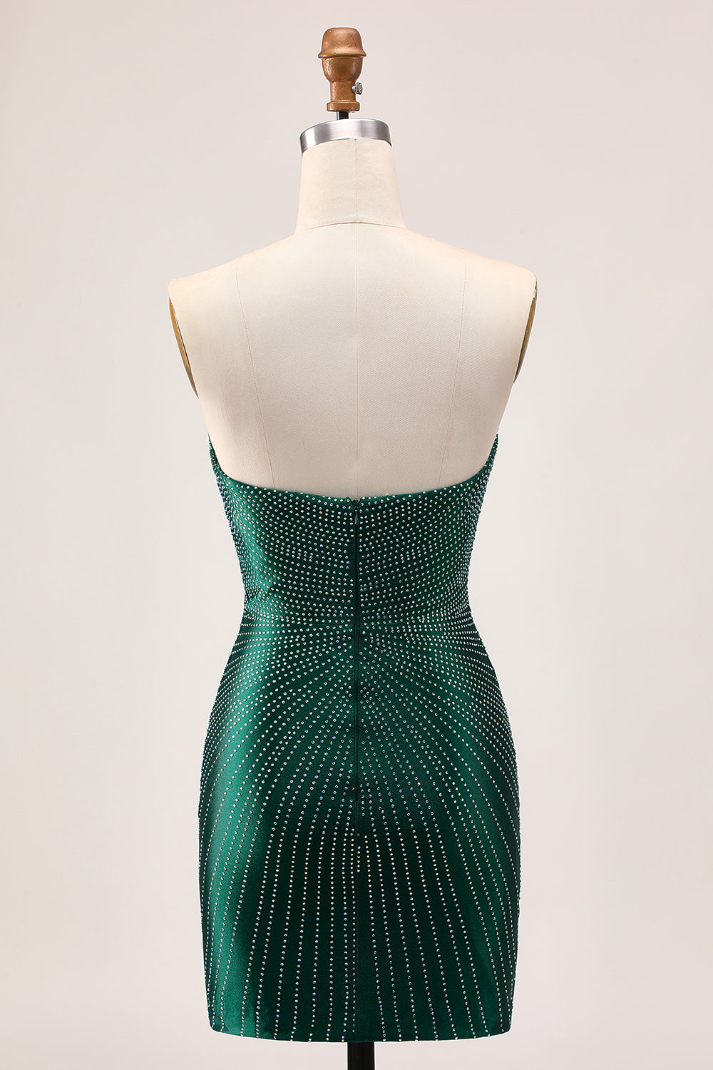 Sparkly Dark Green Sweetheart Tight Short Homecoming Dress