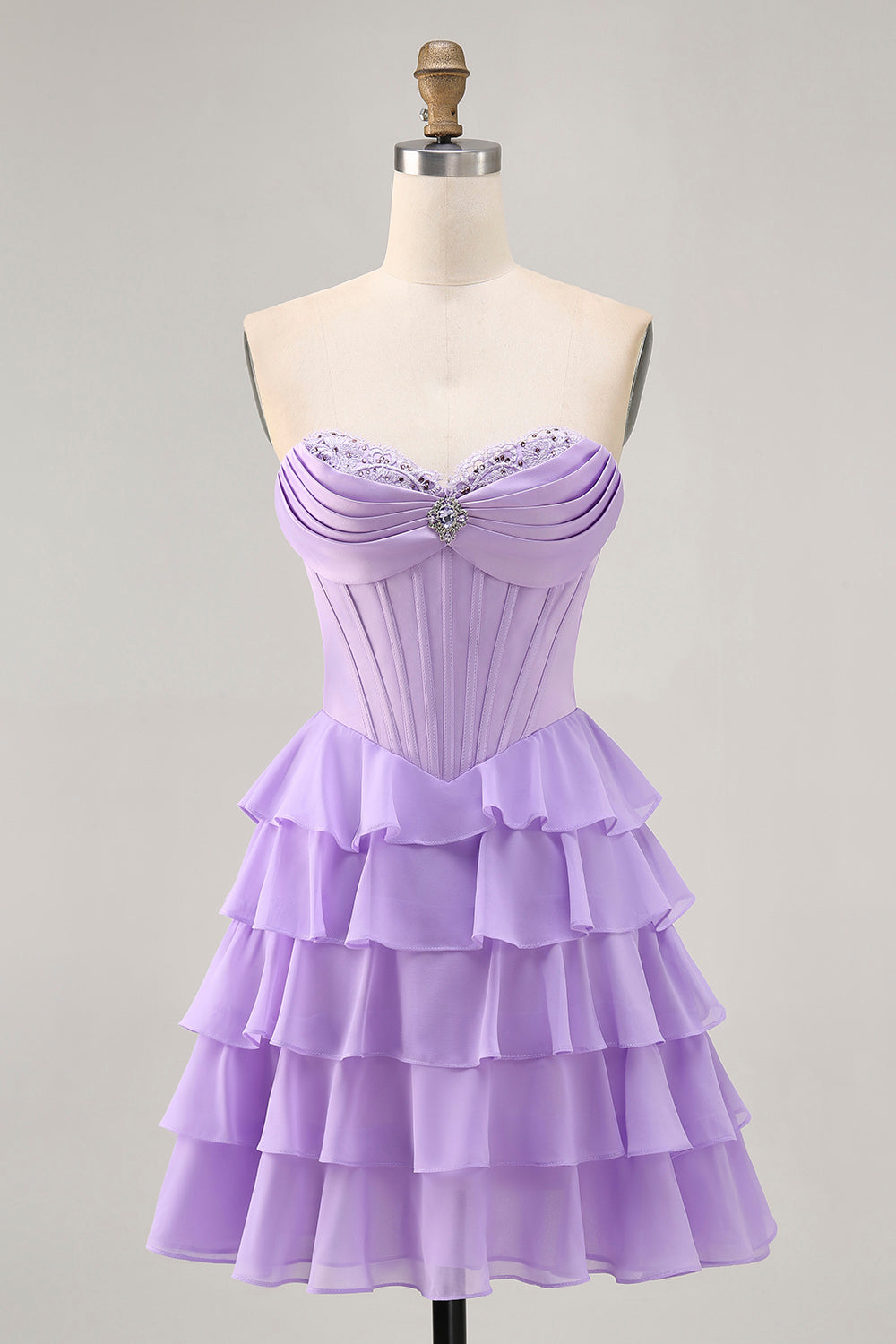 Zapakasa Women Sparkly Blush Chiffon Short Corset Homecoming Dress with Ruffles A Line Tiered Sweetheart Ruched Cocktail Dress with Rhinestones Zapakasa Women Sparkly Blush Chiffon Short Corset Homecoming Dress with Ruffles A Line Tiered Sweetheart Ruched Cocktail Dress with Rhinestones