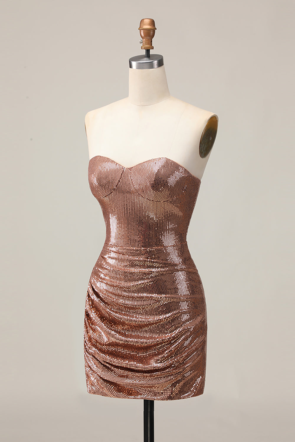 Sparkly Fuchsia Sweetheart Sequin Tight Short Homecoming Dress