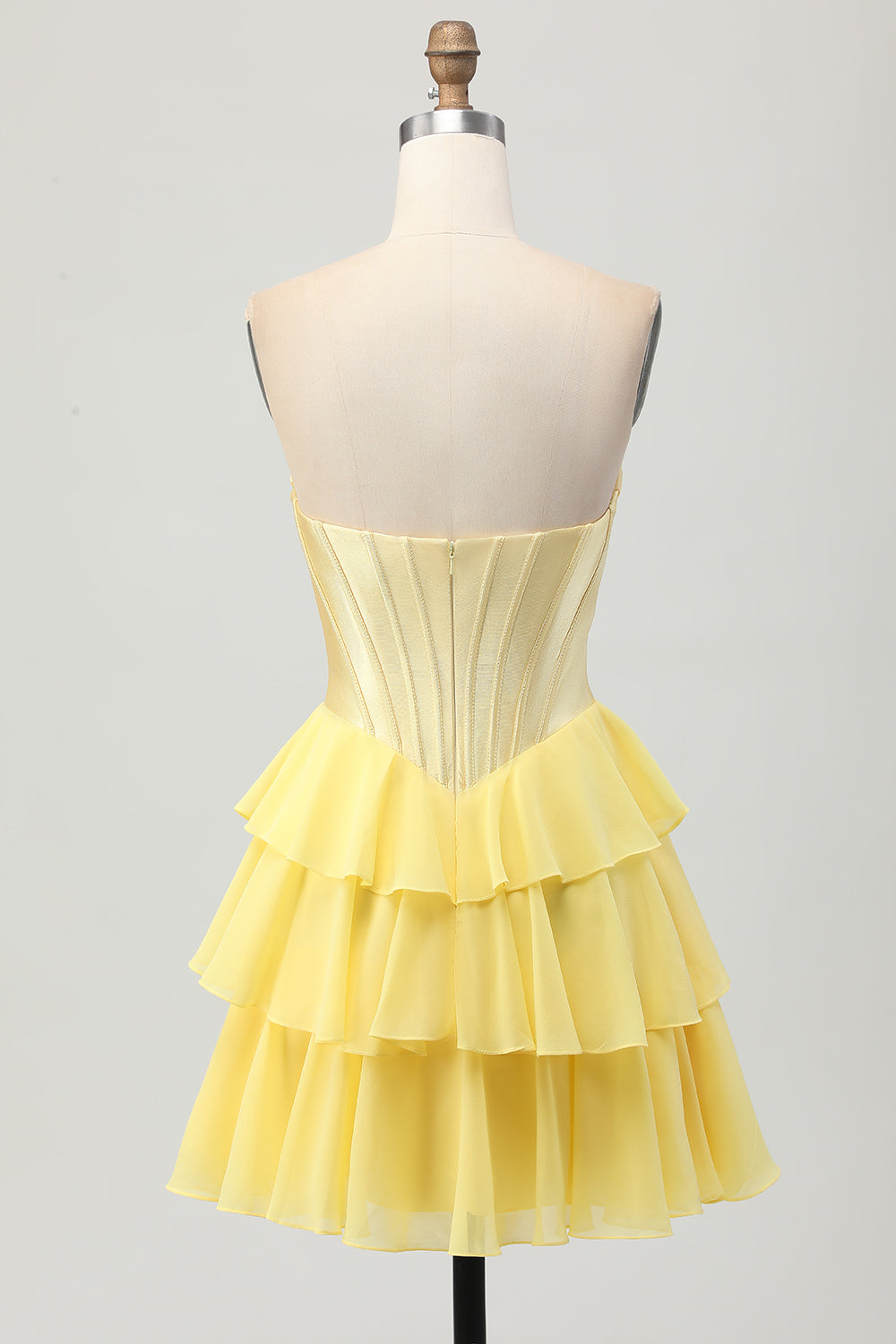 Blue Corset Sweetheart Short Ruched Homecoming Dress with Ruffles